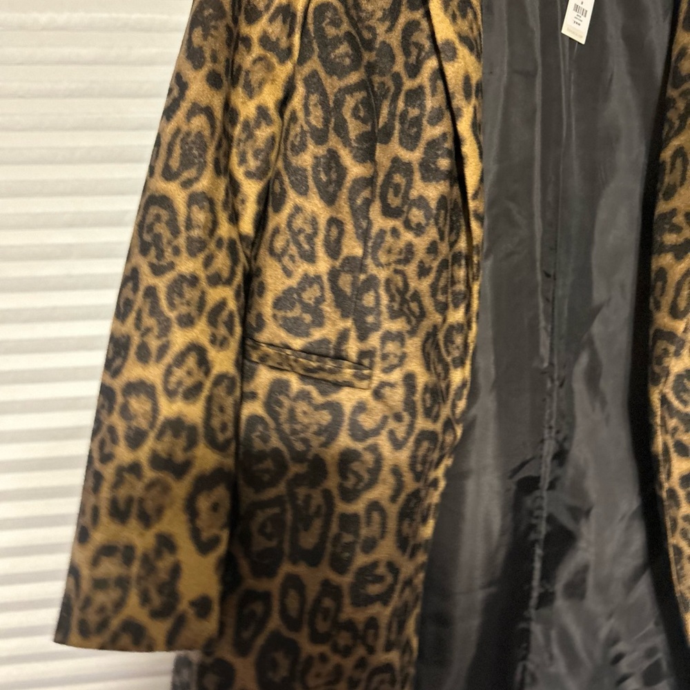 COPY - NWT Open Leopard Car Coat medium - Picture 3 of 5